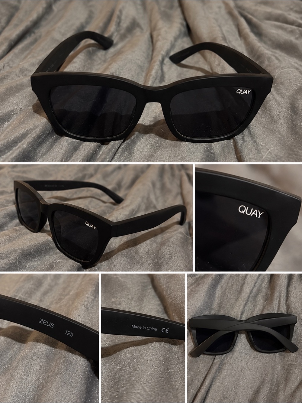 Quay Australia Black Zeus Sunglasses